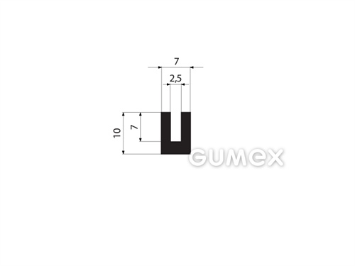 GUMMIPROFILE U-FORM - EPDM